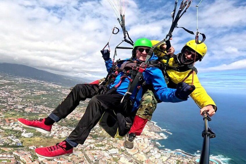 Paragliding from Teide National Park 2200m to Puerto de la Cruz 5