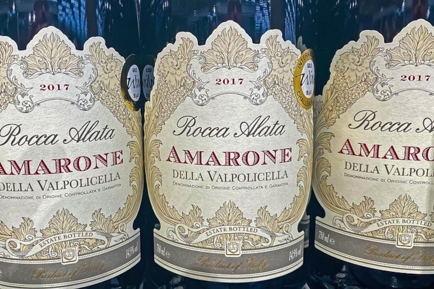 Three bottles of Rocca Alata Amarone Della Valpolicella wine from 2017. 5