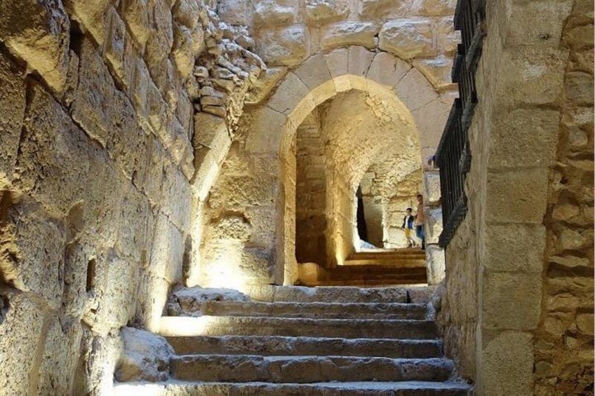 Una escalera de piedra conduce a un arco de entrada en un edificio histórico. 5