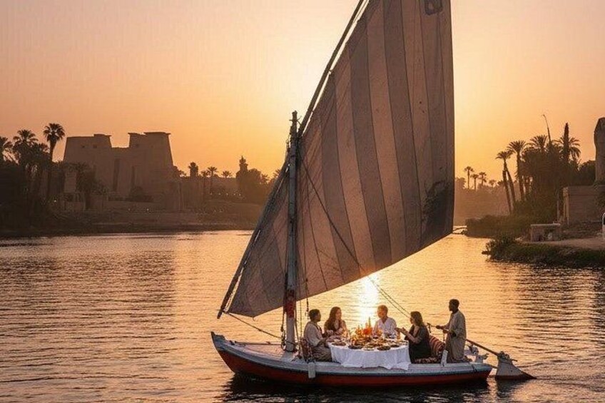 Luxury Nile Sunset Felucca Sail | Private Dinner - Hotel Transfer 1