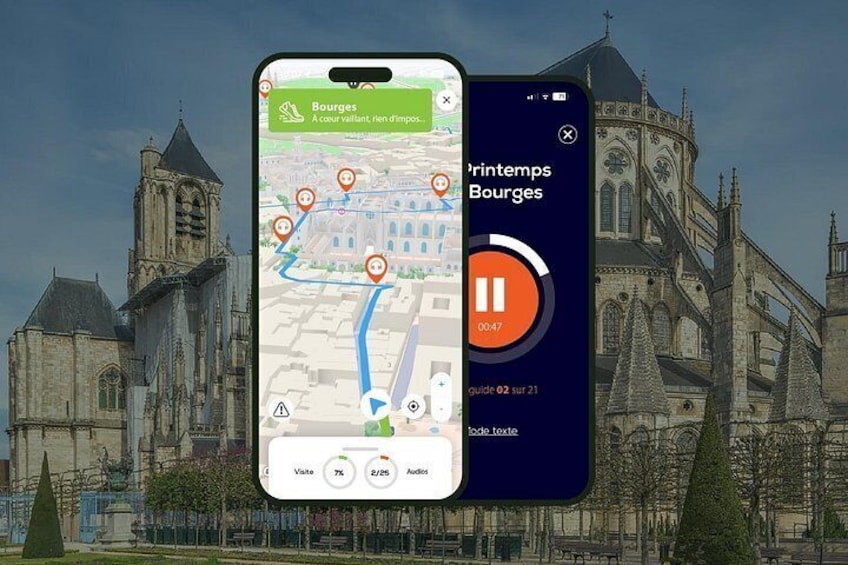 GPS Audioguide application: From the Cathedral to the Palais Jacques Coeur (Offline). 1
