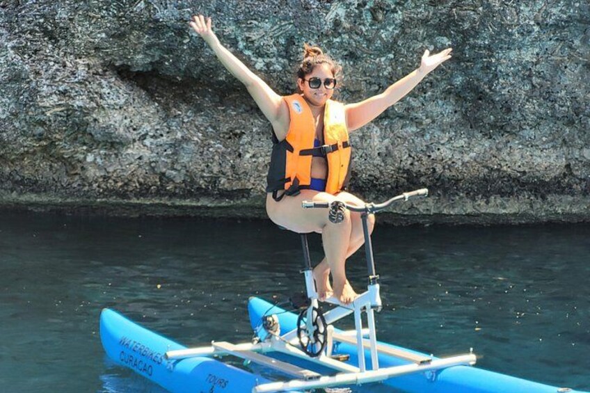 Private Curacao Sunset Water Bike Experience on the Ocean 2