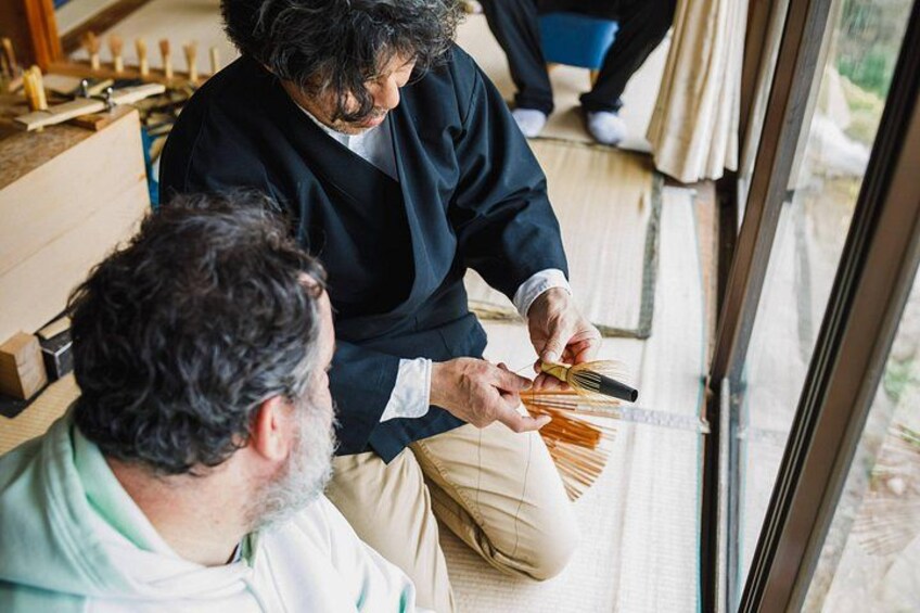Nara Takayama Tea Whisk Craft and Tea Culture Experience 3
