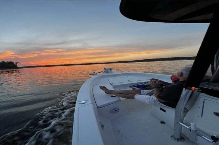 Scenic Coastal Marsh Sunset Boat Cruise 2