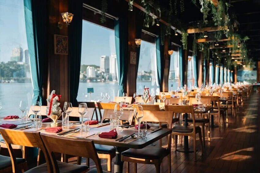 Modern Luxury Day Cruise Experience in Majestic Ha Long Bay 5