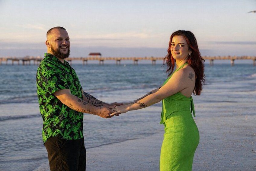 Beach Portraits St. Patrick’s Day Package Clearwater Beach 5