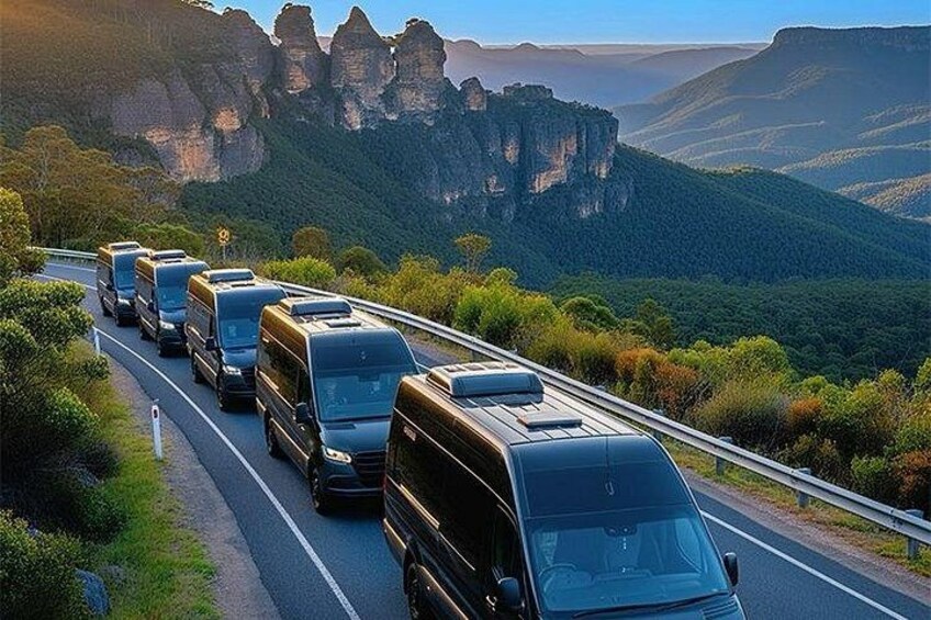 Blue Mountains Mercedes Tour: Scenic World, Falls & Leura 1