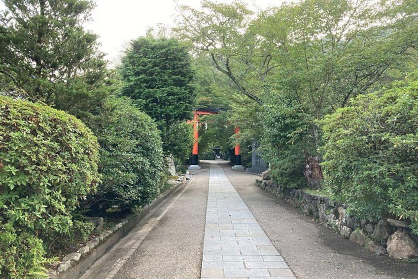 Ujigami Shrine Entrance Torii Gate 2