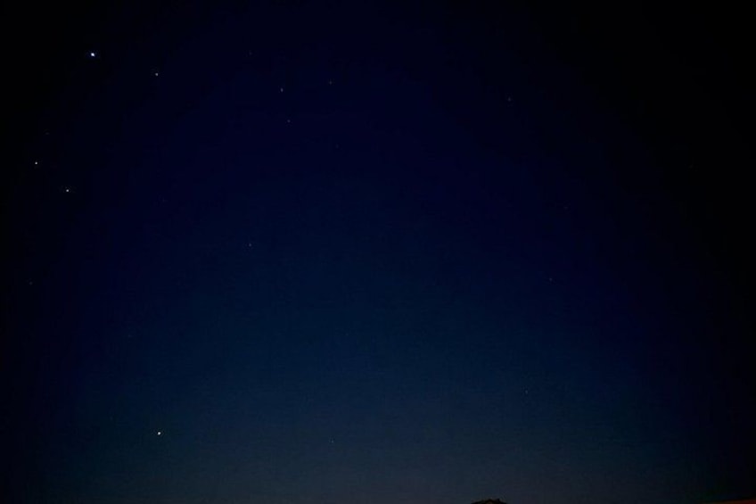 A night sky with stars. 5