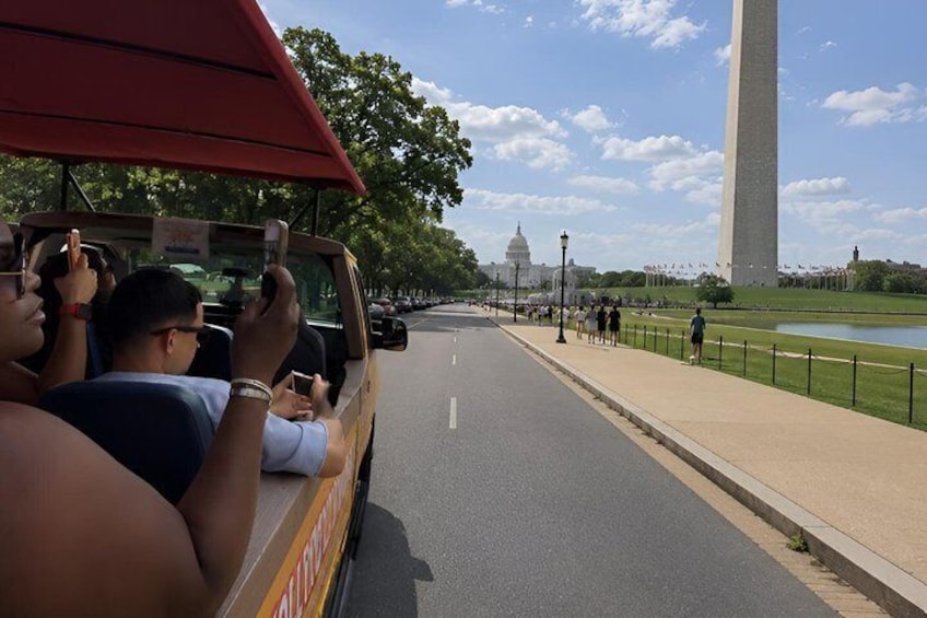 Washington DC Monuments & US History Guided Open-Air Minibus Tour 1