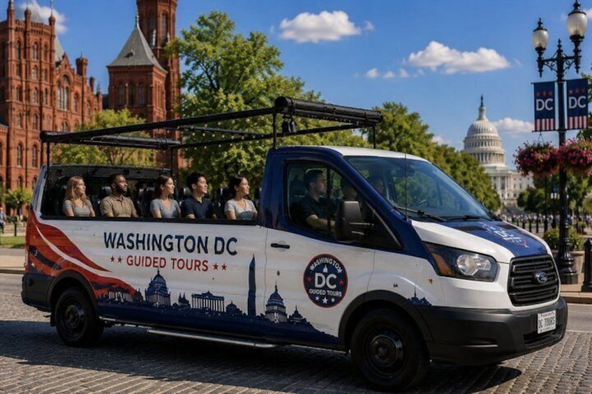Washington DC Monuments & US History Guided Open-Air CruiserTour 2