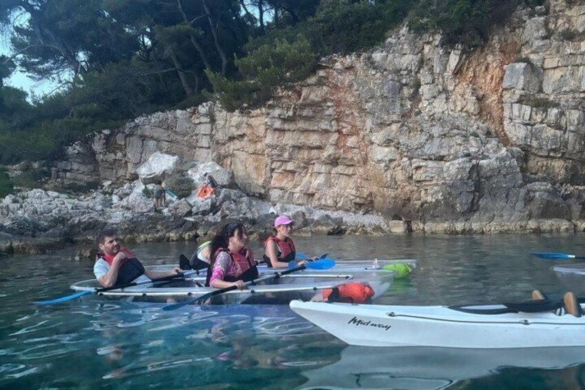 Pula:Under the stars/Night Transparent Glow kayak tour 2