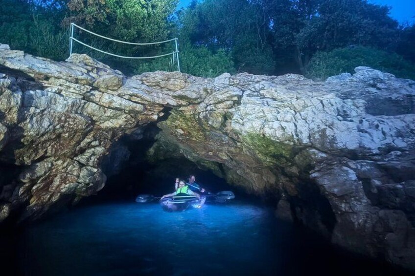 Pula:Under the stars/Night Transparent Glow kayak tour 4