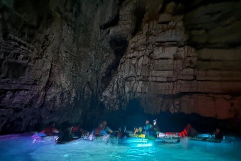 Pula:Under the stars/Night Transparent Glow kayak tour 3
