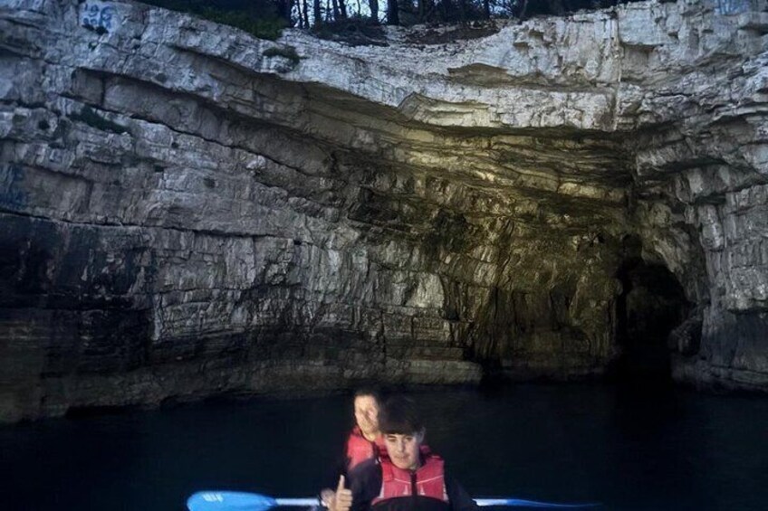 Pula:Under the stars/Night Transparent Glow kayak tour 5
