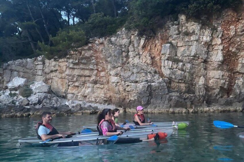 Pula:Under the stars/Night Transparent Glow kayak tour 3