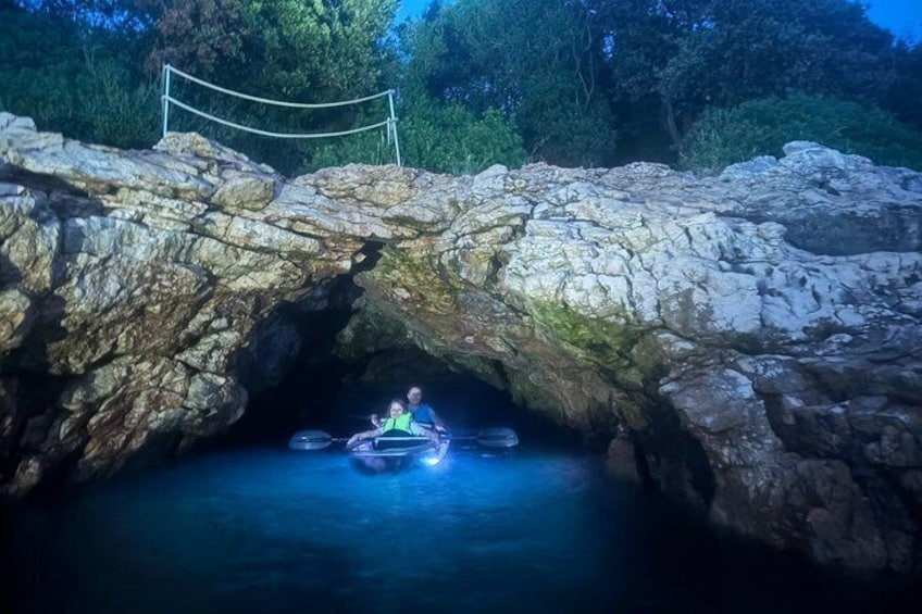 Pula:Under the stars/Night Transparent Glow kayak tour 1