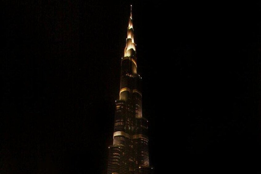 Dubai Evening Tour with Fountain Show, Burj Khalifa & Marina 5