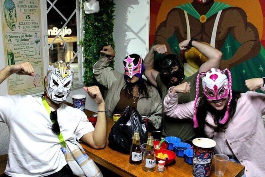 Even the Rudos Can't Resist the Tacos and Mezcal Fight Tour 3
