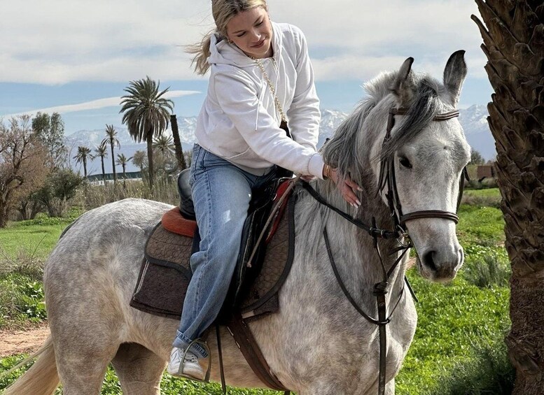 Picture 2 for Activity Marrakech: Private Horse Ride Through the Palm Grove desert 5