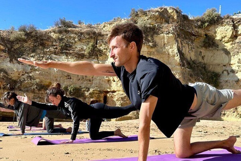 Lagos, Portugal: Morning Beach Hatha Flow Yoga 5