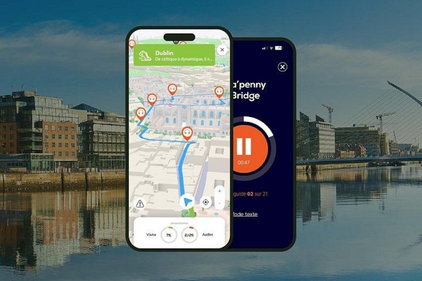 GPS Audioguide app: Explore Dublin and the banks of the Liffey (Offline). 1