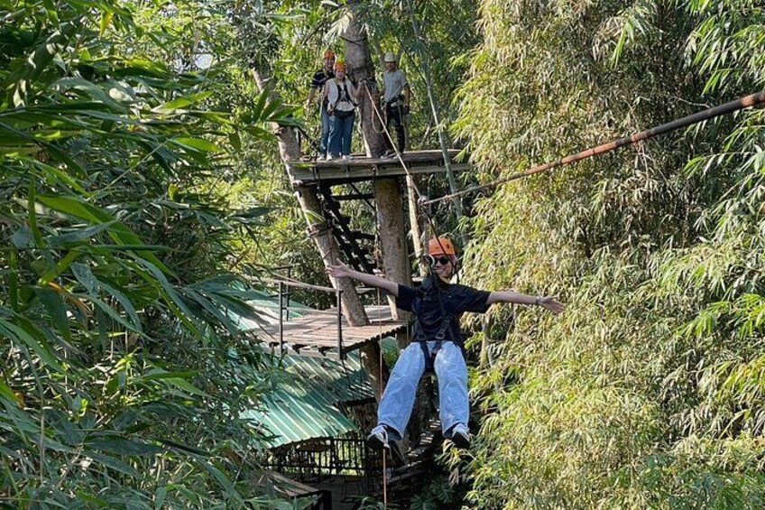 Chiang Mai Mae Wang Zipline Tour with Rafting or Waterfall 3