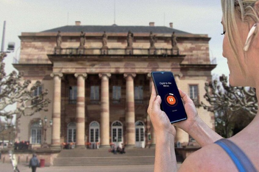 Visit Strasbourg in freedom: In front of the Rhine National Opera, Place Broglie. 2