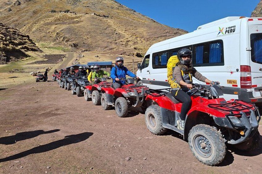 Mountain of Colors in a quad bike second shift departure from Cusco 5