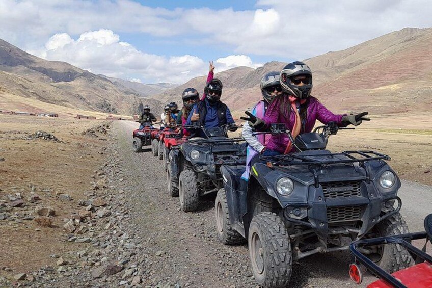 Mountain of Colors in a quad bike second shift departure from Cusco 1