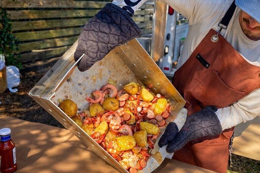 Backyard Shrimp Boil on Shem Creek 2
