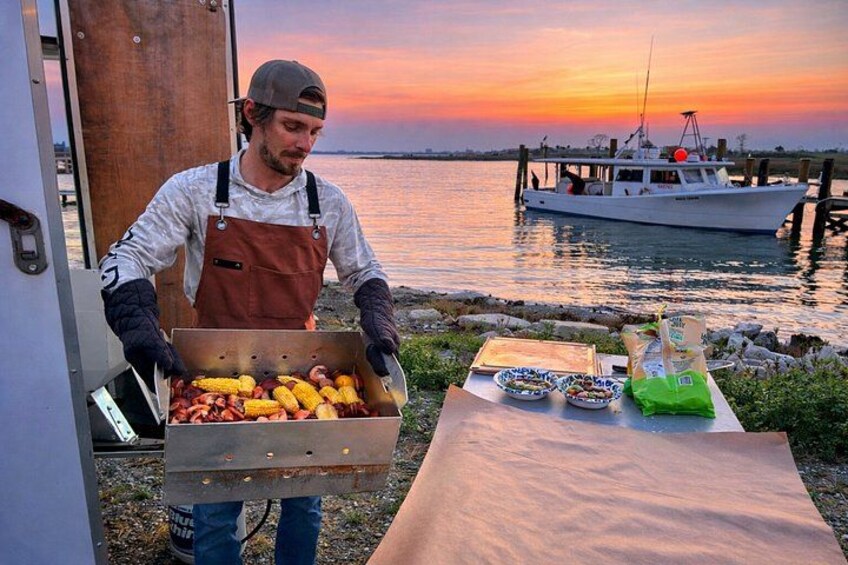 Backyard Shrimp Boil on Shem Creek 2