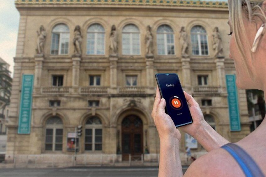 Visit of Toulon in freedom: In front of the Opera of Toulon, the second largest in France after Paris. 2