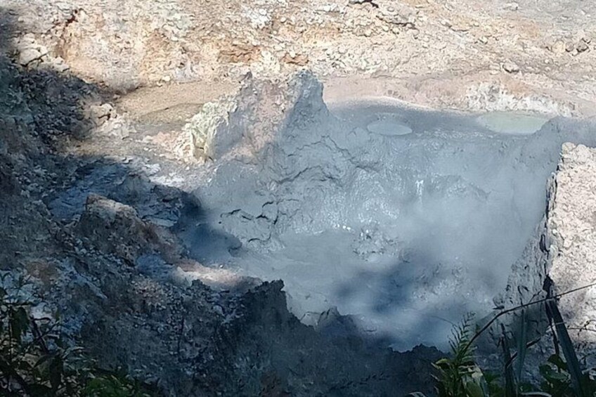 Boiling mud in Volcano crater 4