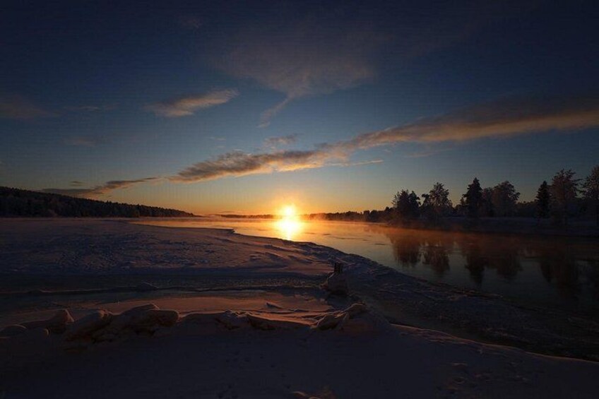 Ice Fishing and Winter BBQ Experience in Finnish Wilderness 2