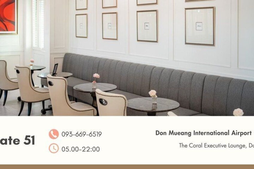 DMK Airport :Coral Lounge Access 3
