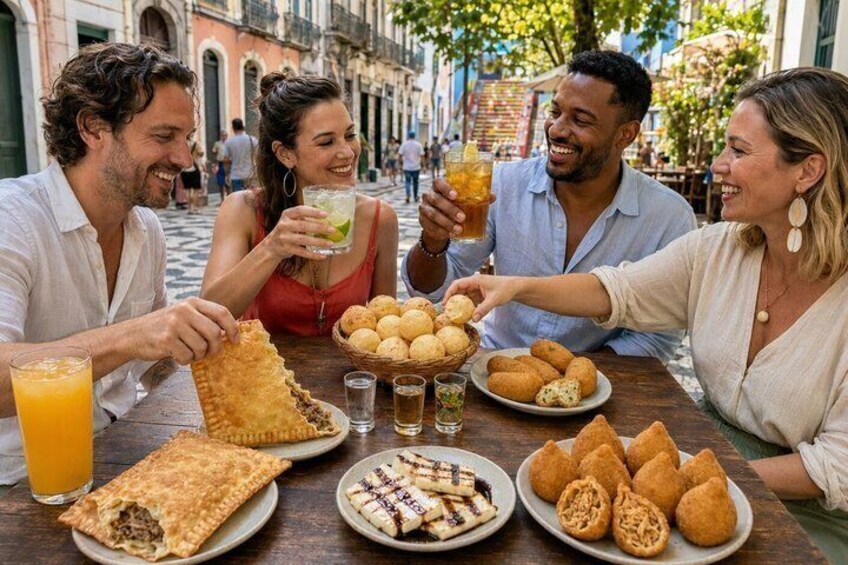 Rio Historic Downtown and Lapa Street Food Tour Full Meal 1