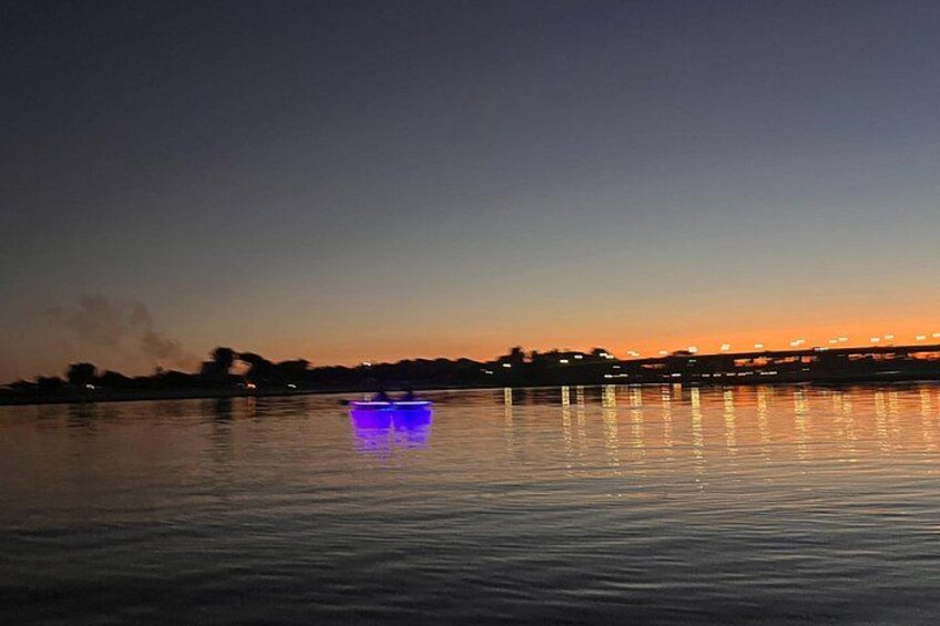 Clear Illuminated Sunset Kayak Tours in San Diego 2