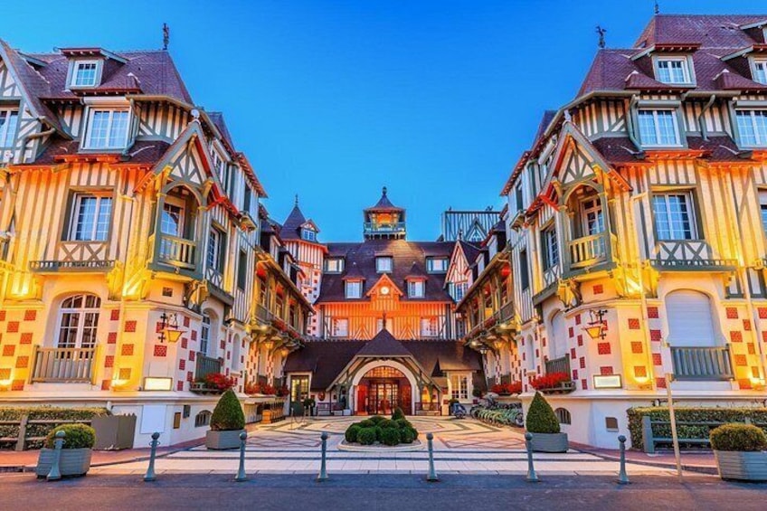 Casino Barriere: The magnificent architecture and night lights of this iconic property facing the sea. 4