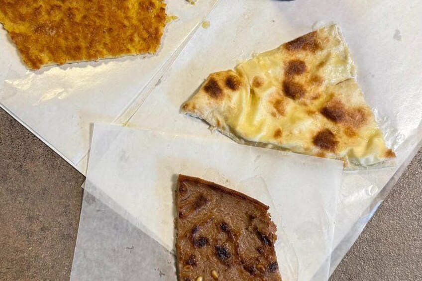 Top finger food: focaccia al formaggio, farinata and castagnaccio 3