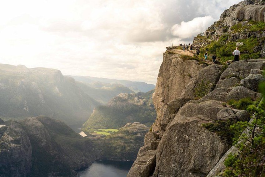The cliff face near Preikestolen. 4