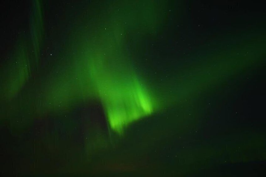 Het noorderlicht in groene tinten. 2