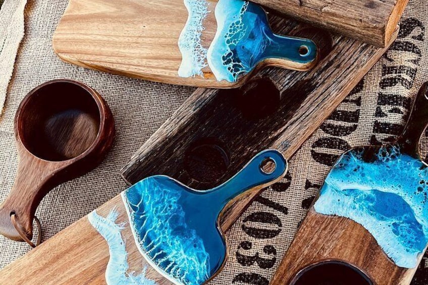 Beginner Epoxy Resin Class: Create Your Own Seascape Coasters 2