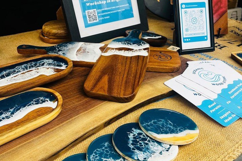 Beginner Epoxy Resin Class: Create Your Own Seascape Coasters 1