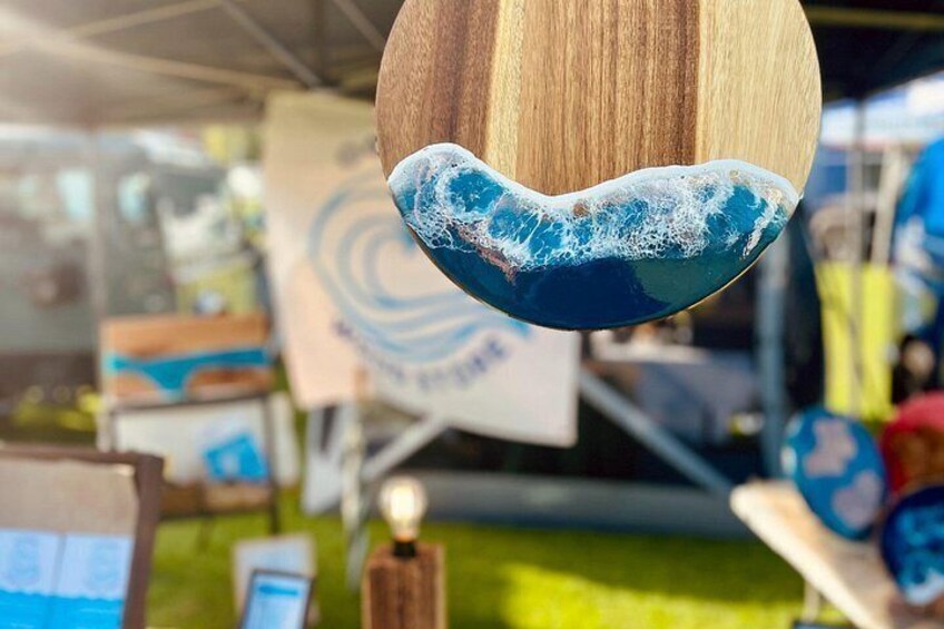 Beginner Epoxy Resin Class: Create Your Own Seascape Coasters 3