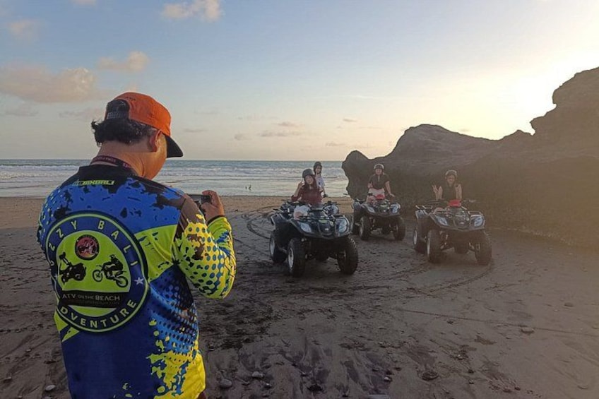 Sunset Bali ATV Ride in the beach 1
