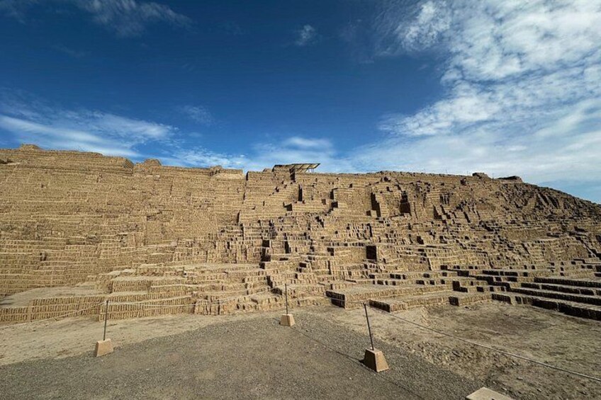 A large, ancient terraced structure with multiple levels and staircases. 1