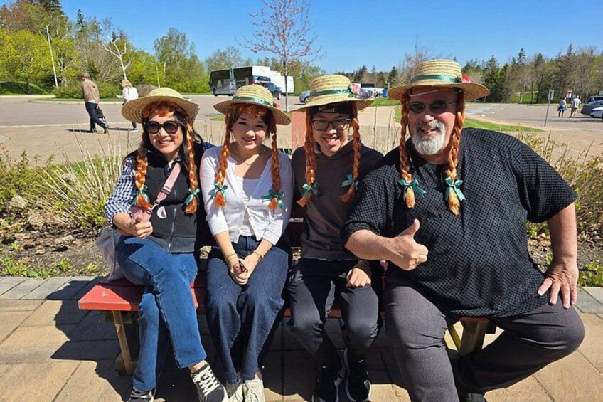 Guests enjoying Anne of Green Gables site with Cyril 2