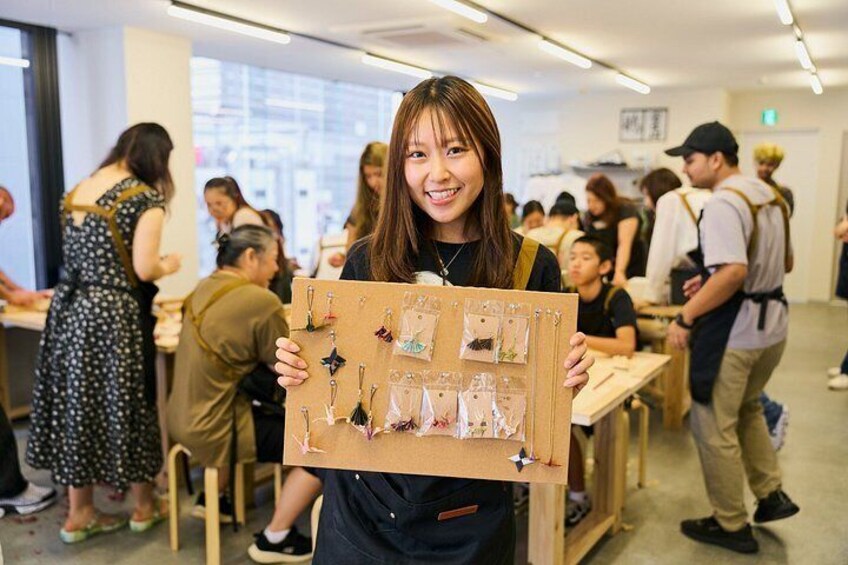 Tokyo: Create Your Own Handmade Origami Jewelry in Shinjuku 4