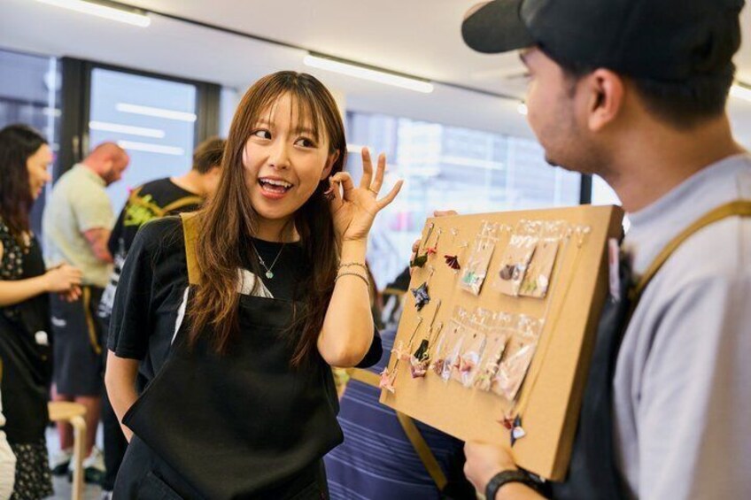 Tokyo: Create Your Own Handmade Origami Jewelry in Shinjuku 4